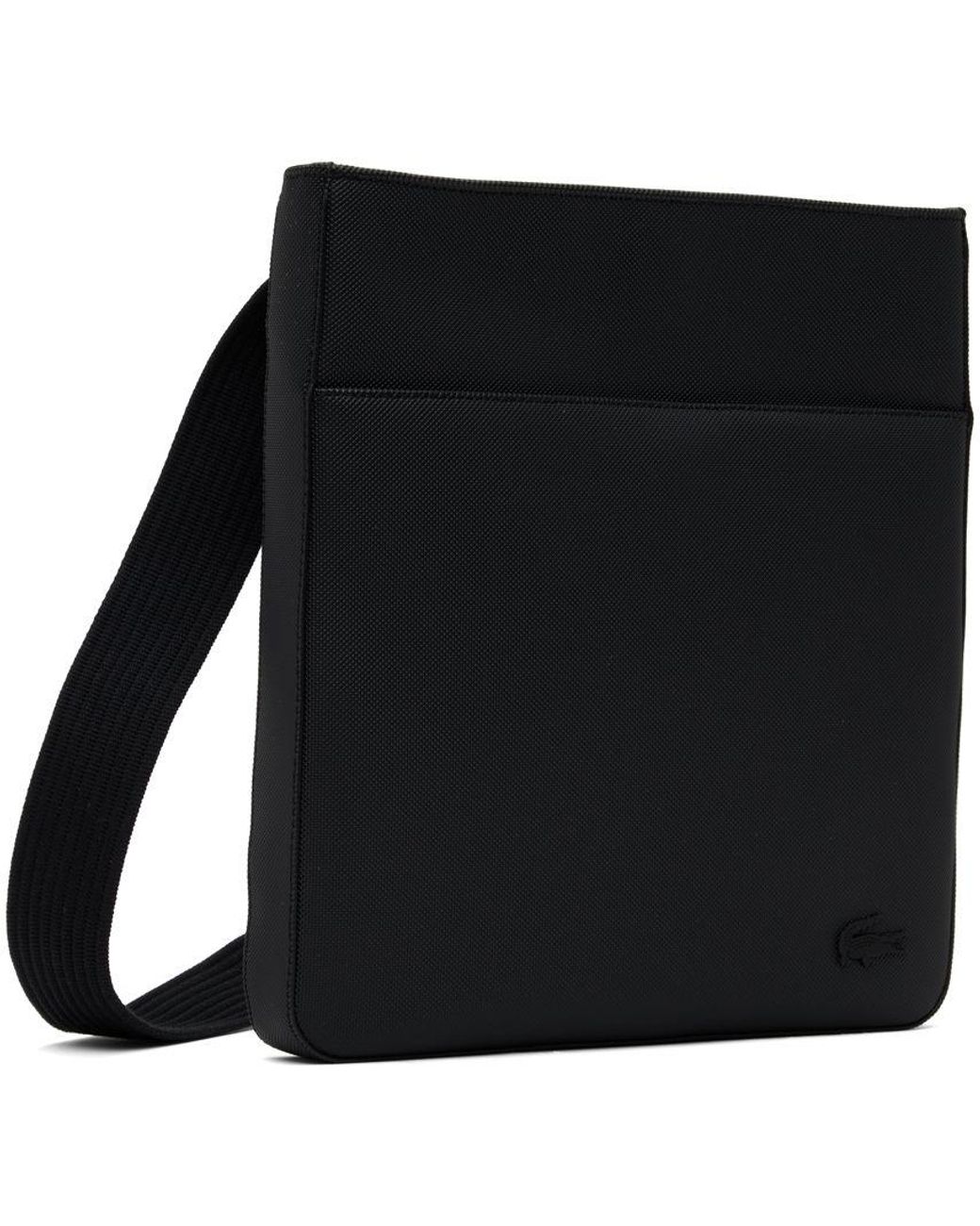 Lacoste Black Classic Petit Flat Bag for Men | Lyst