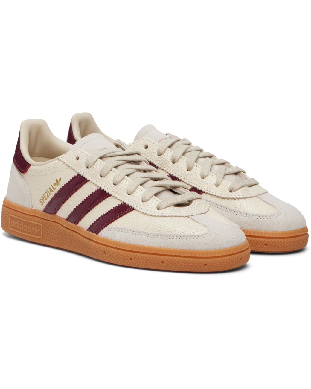 Adidas Originals Pink Off- & Burgundy Handball Spezial Sneakers