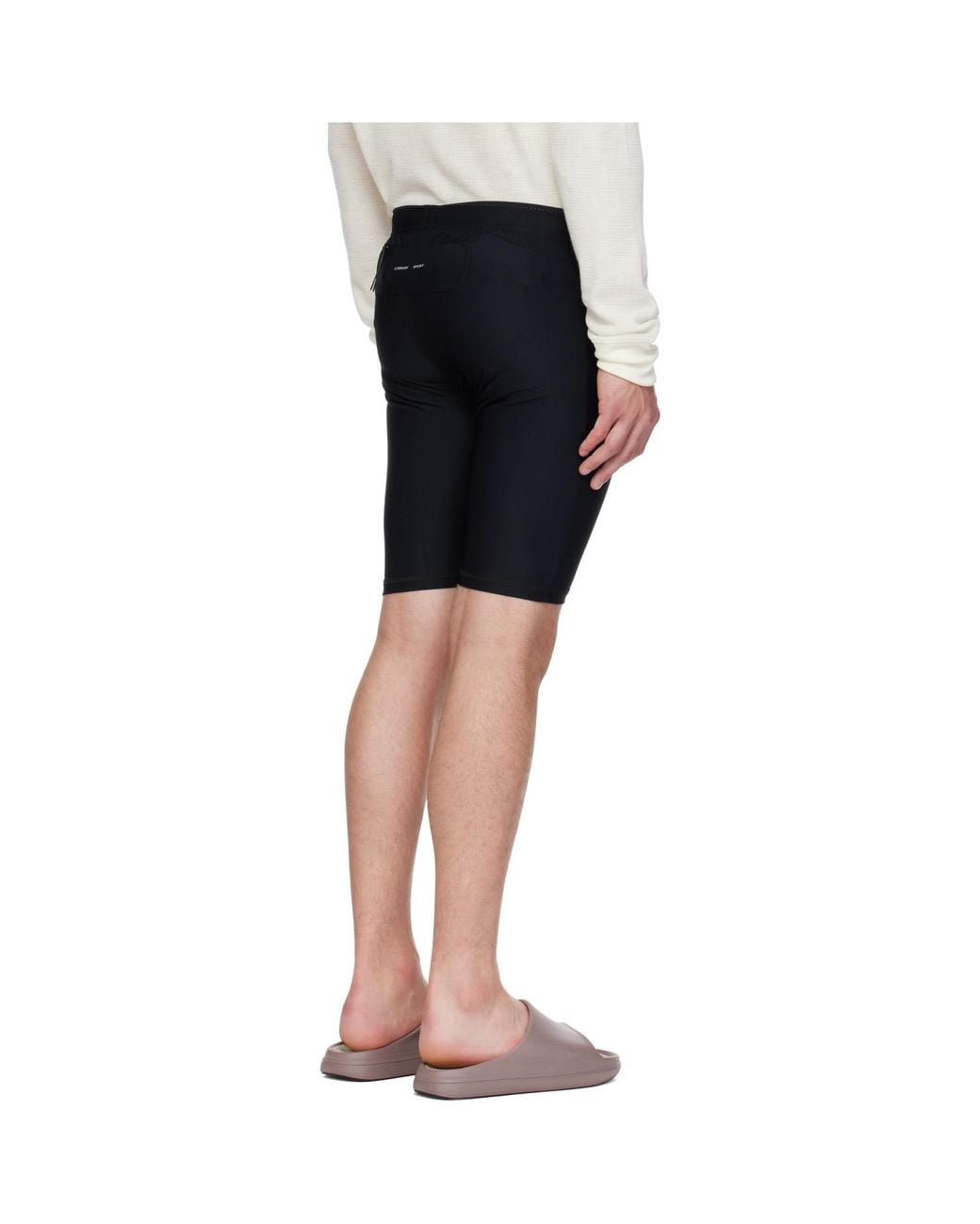 Literary Sport Black Pablo Running Shorts for men