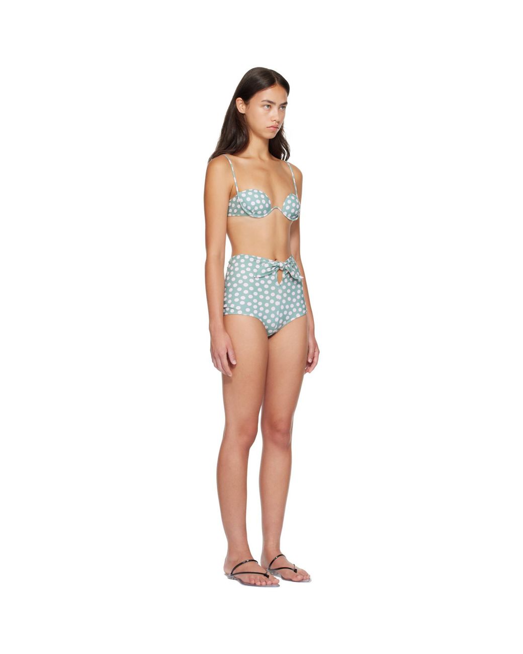 Alaïa Blue Polka Dot Bikini