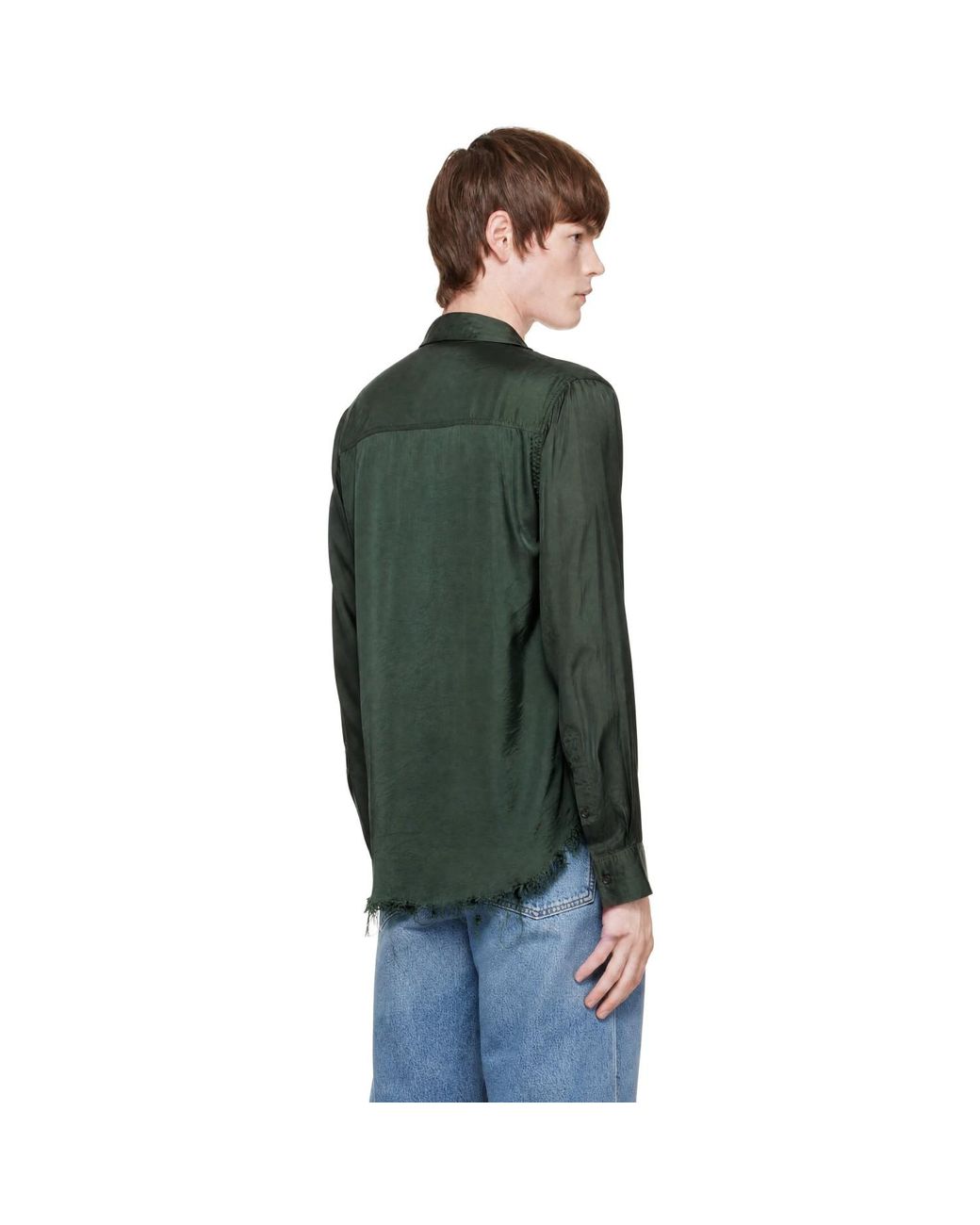 Edward Cuming Blue Lung Window Shirt for men