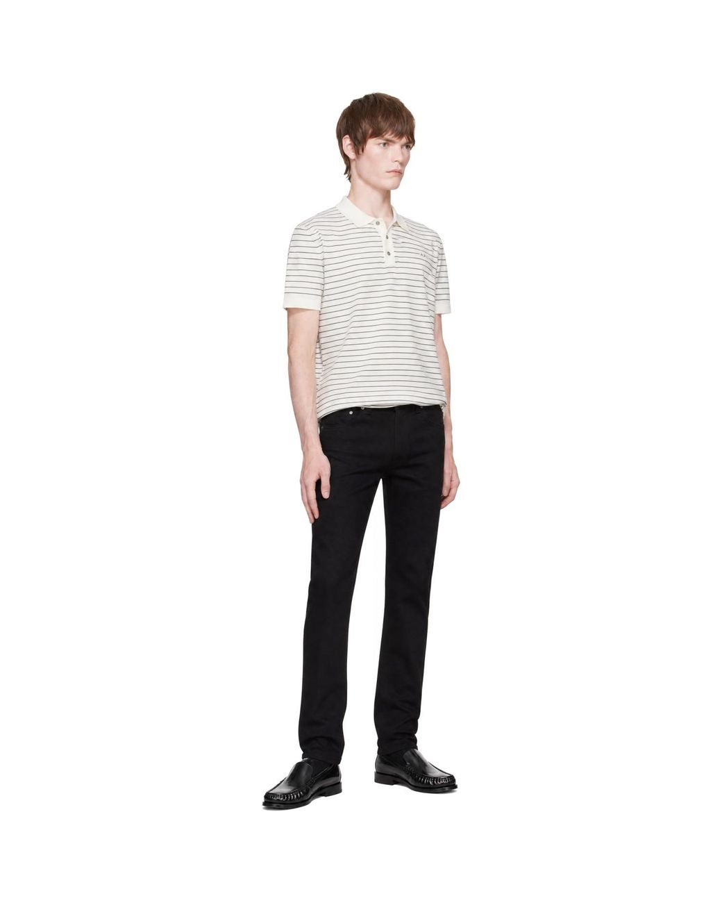 Nudie Jeans Black Lean Dean Jeans for men