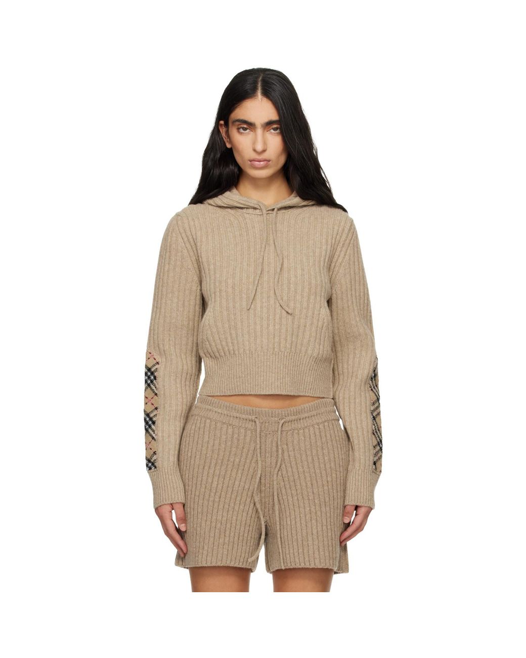 Burberry Natural Wool Hoodie