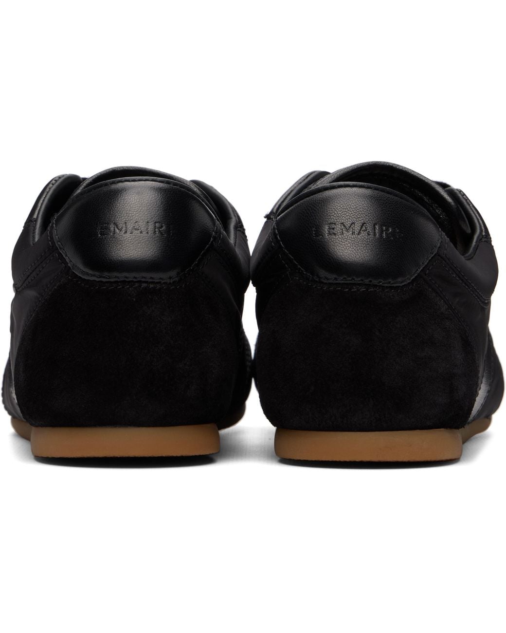 Lemaire Black Soft Runner Sneakers
