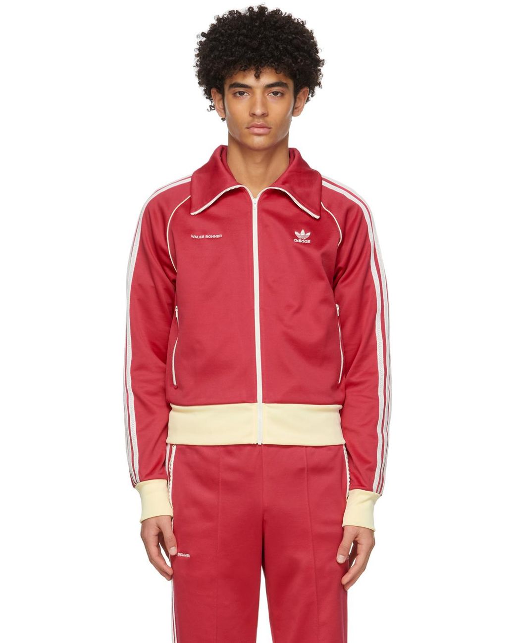 Wales Bonner Cotton Pink Adidas Edition Stripe Track Jacket in Red for Men  | Lyst Australia