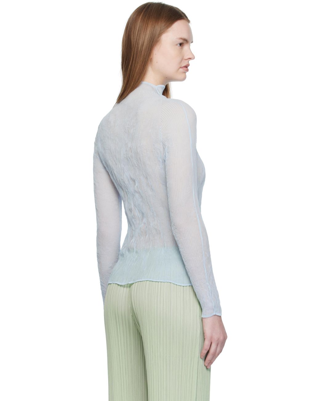 Issey Miyake Chiffon Twist 3 Top | Lyst