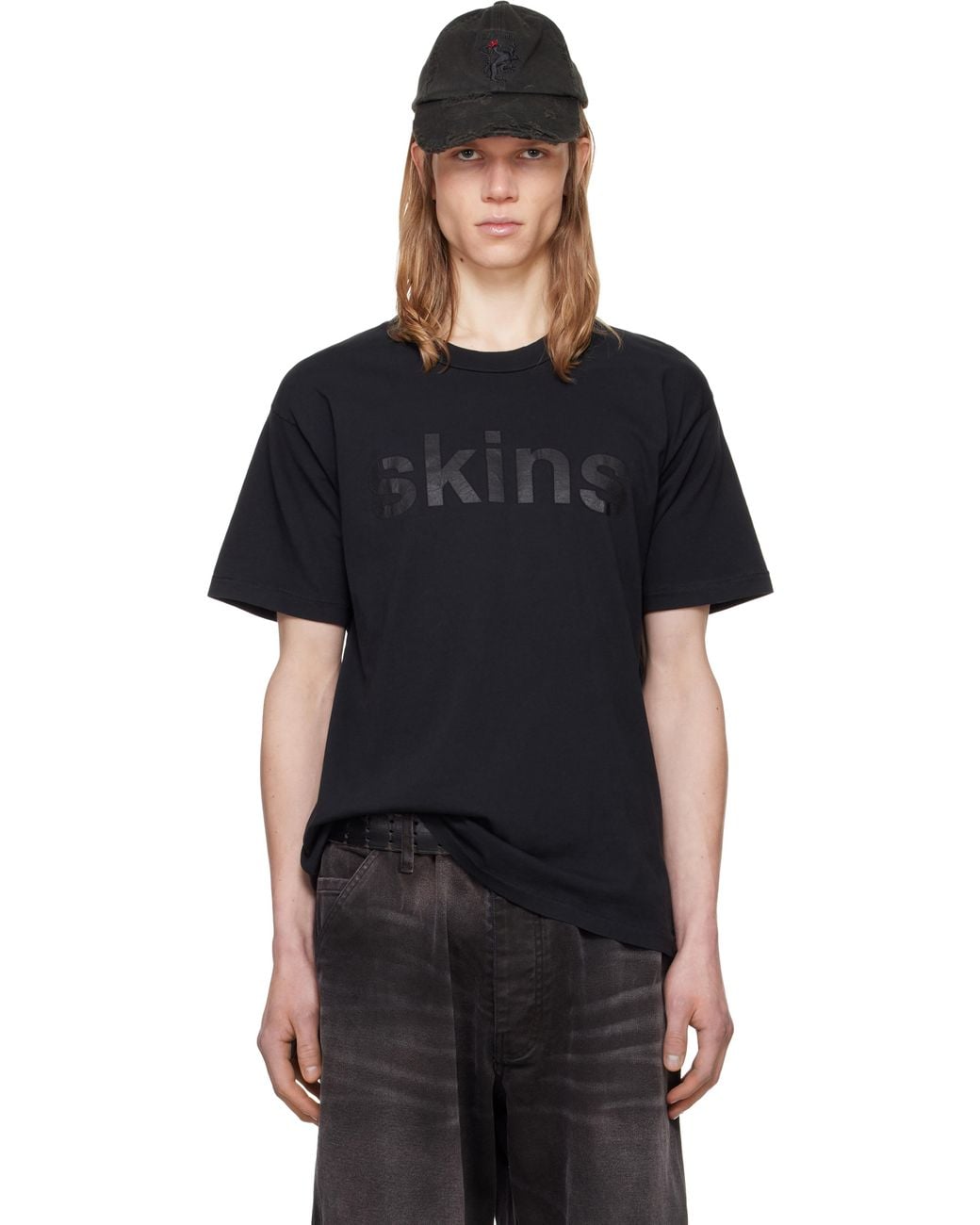 ALEXANDER DIGENOVA Crewneck 'Skins' T-Shirt in Black for Men | Lyst