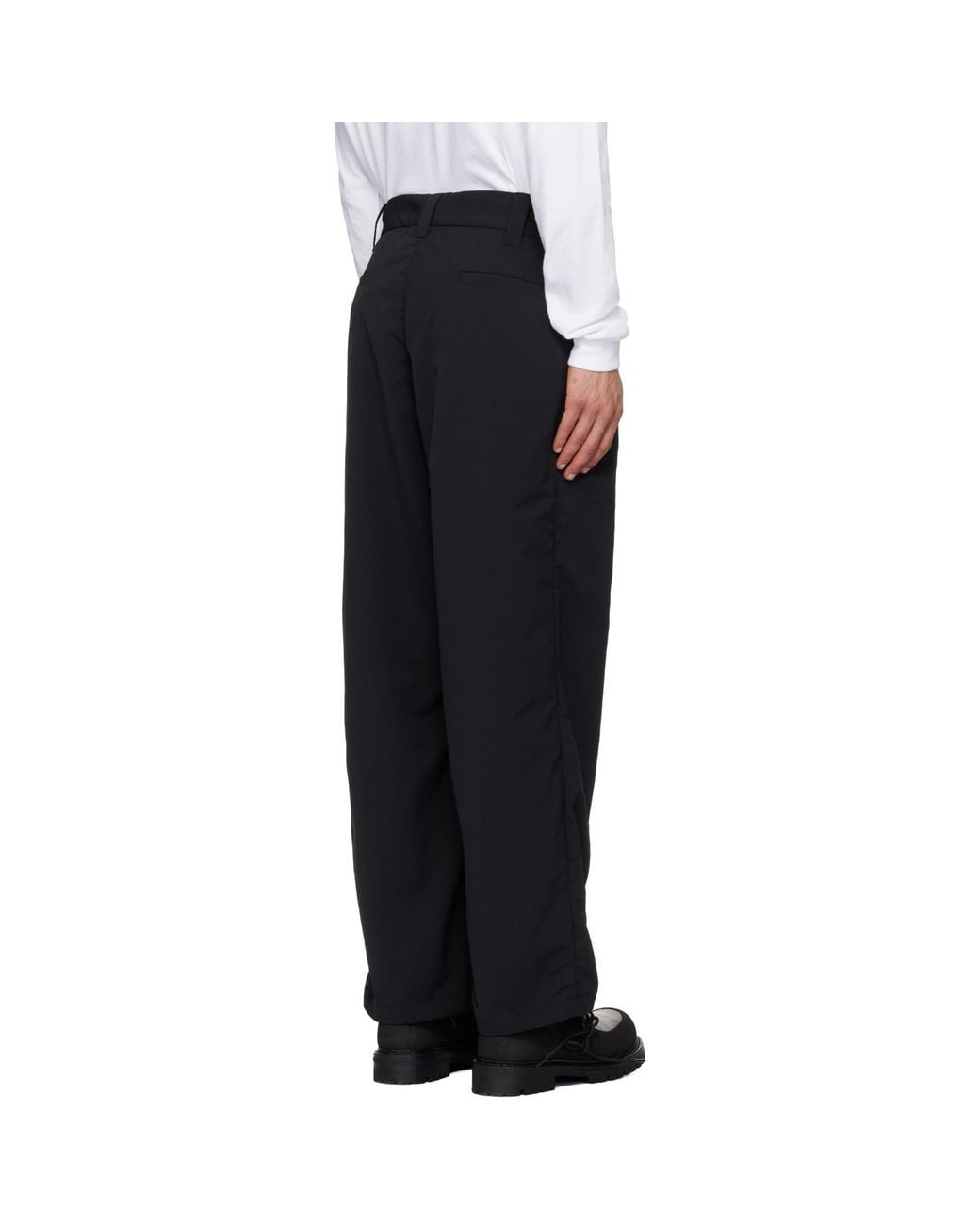 Nanamica Black Ooal Alphadry Club Trousers for men