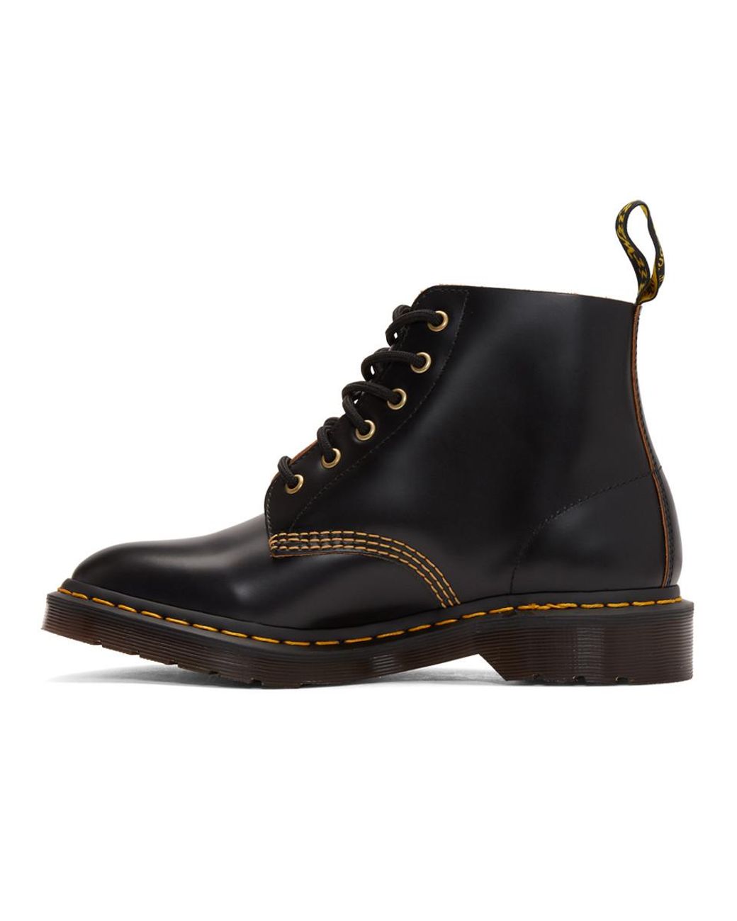 Dr. Martens Leather Black 101 Vintage Smooth Boots for Men | Lyst