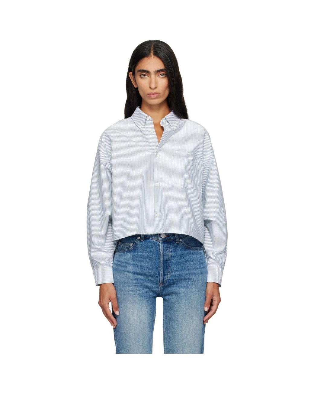 A.P.C. Blue Khaki & Sophia Button Down Shirt
