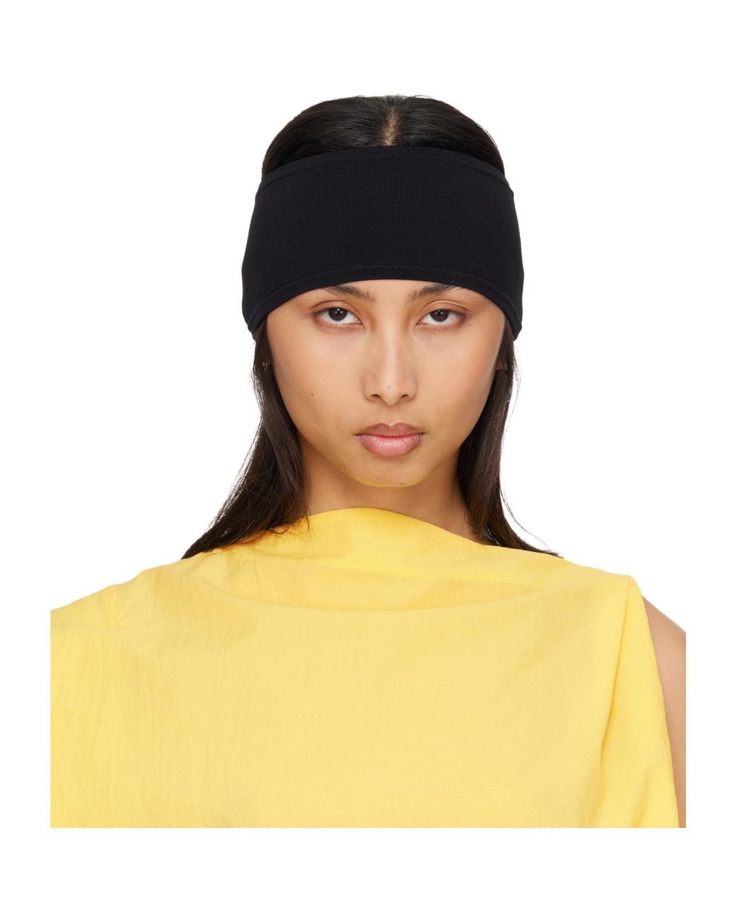 Totême Black Compact Knit Headband