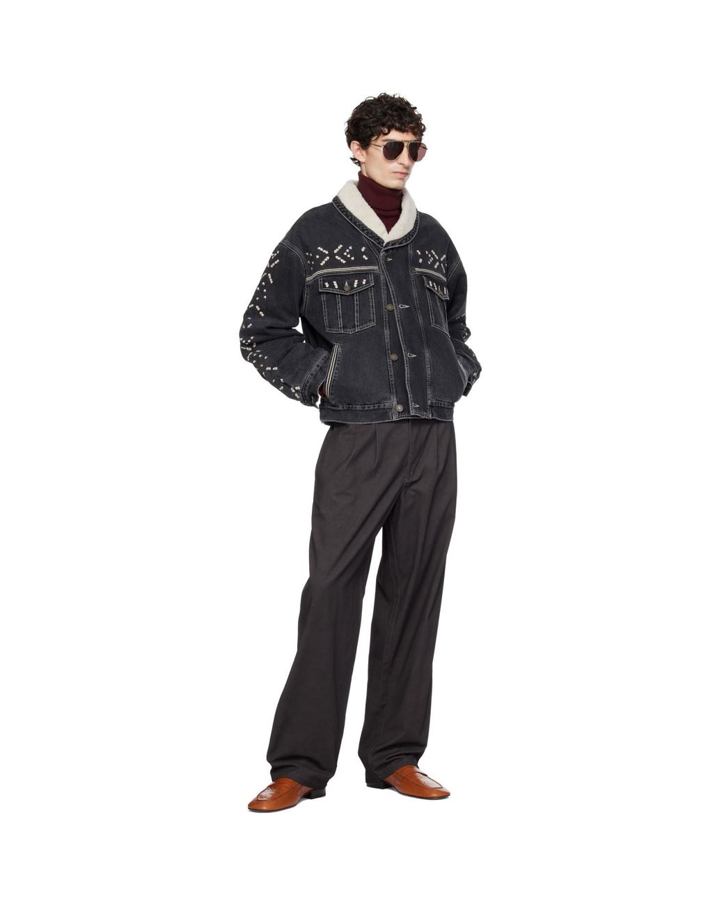 Isabel Marant Black Back Jackson Denim Jacket for men