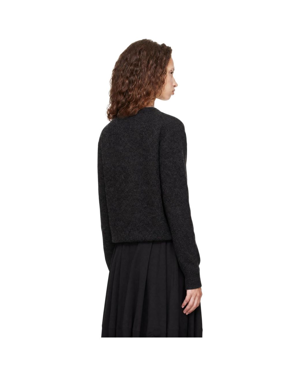 Lemaire Black V-Neck Sweater