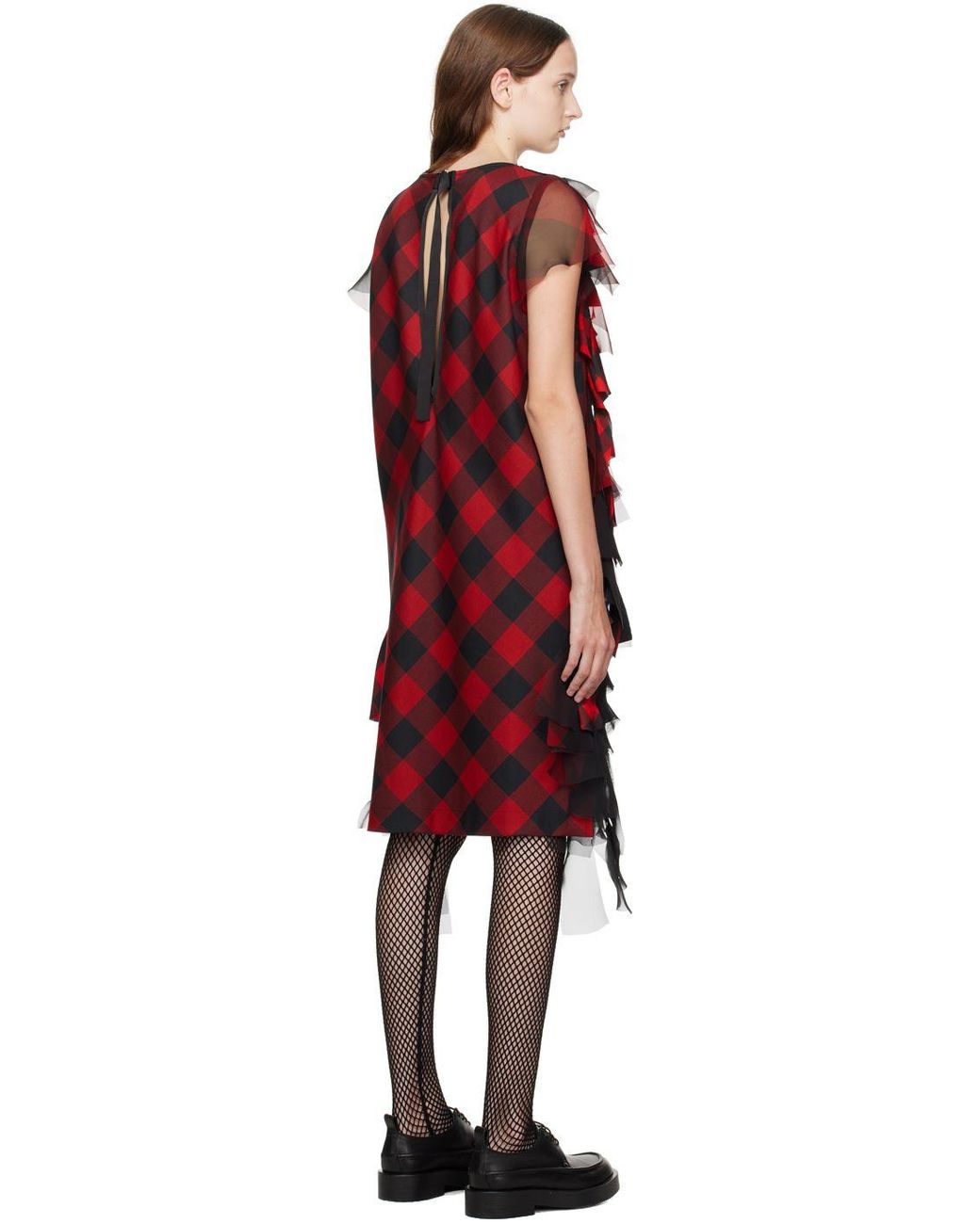 Buffalo plaid midi outlet dress