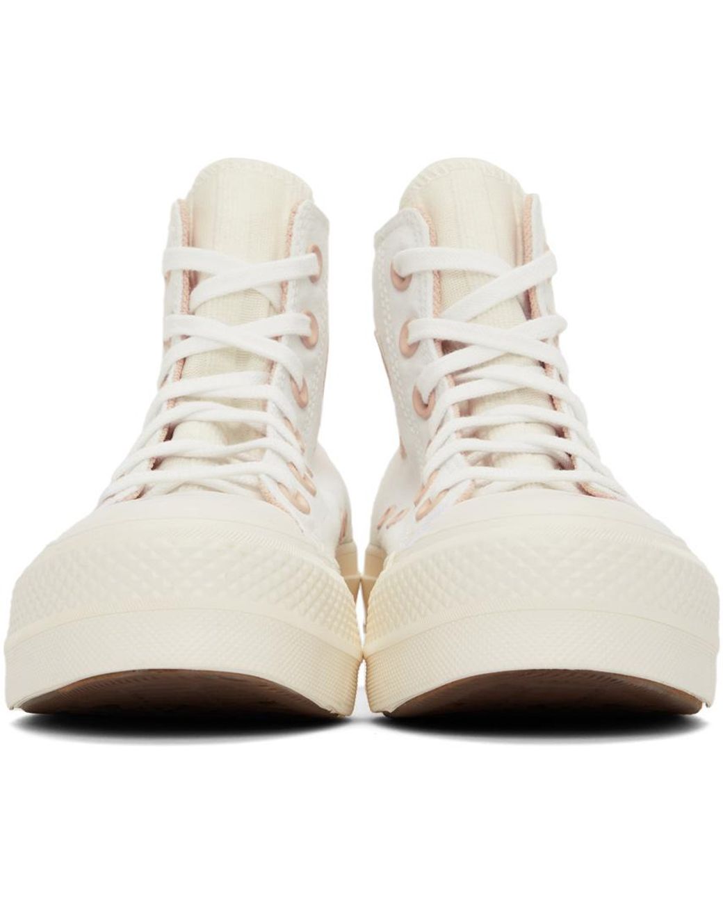 off white high top platform converse