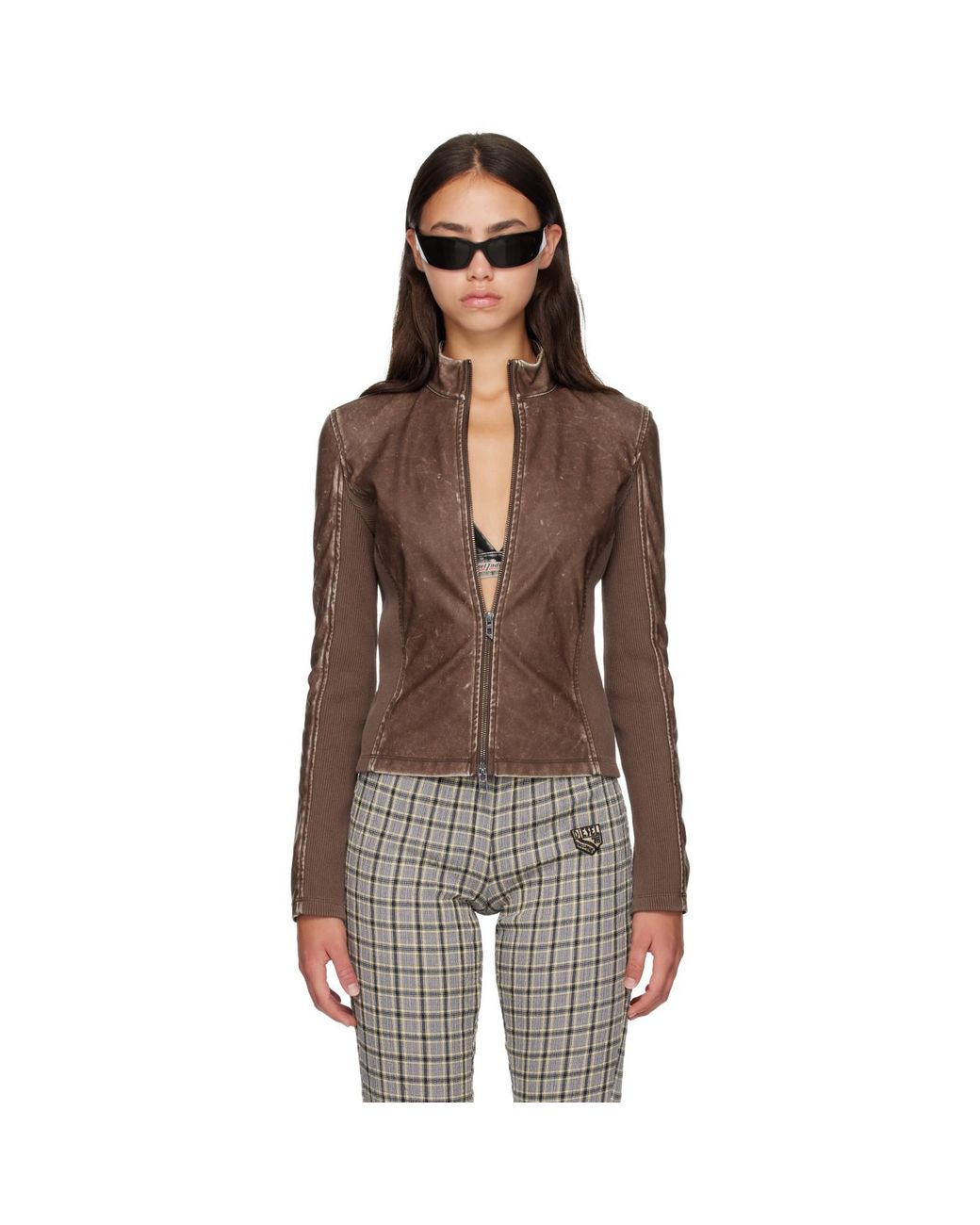 DIESEL Brown Biker Jacket