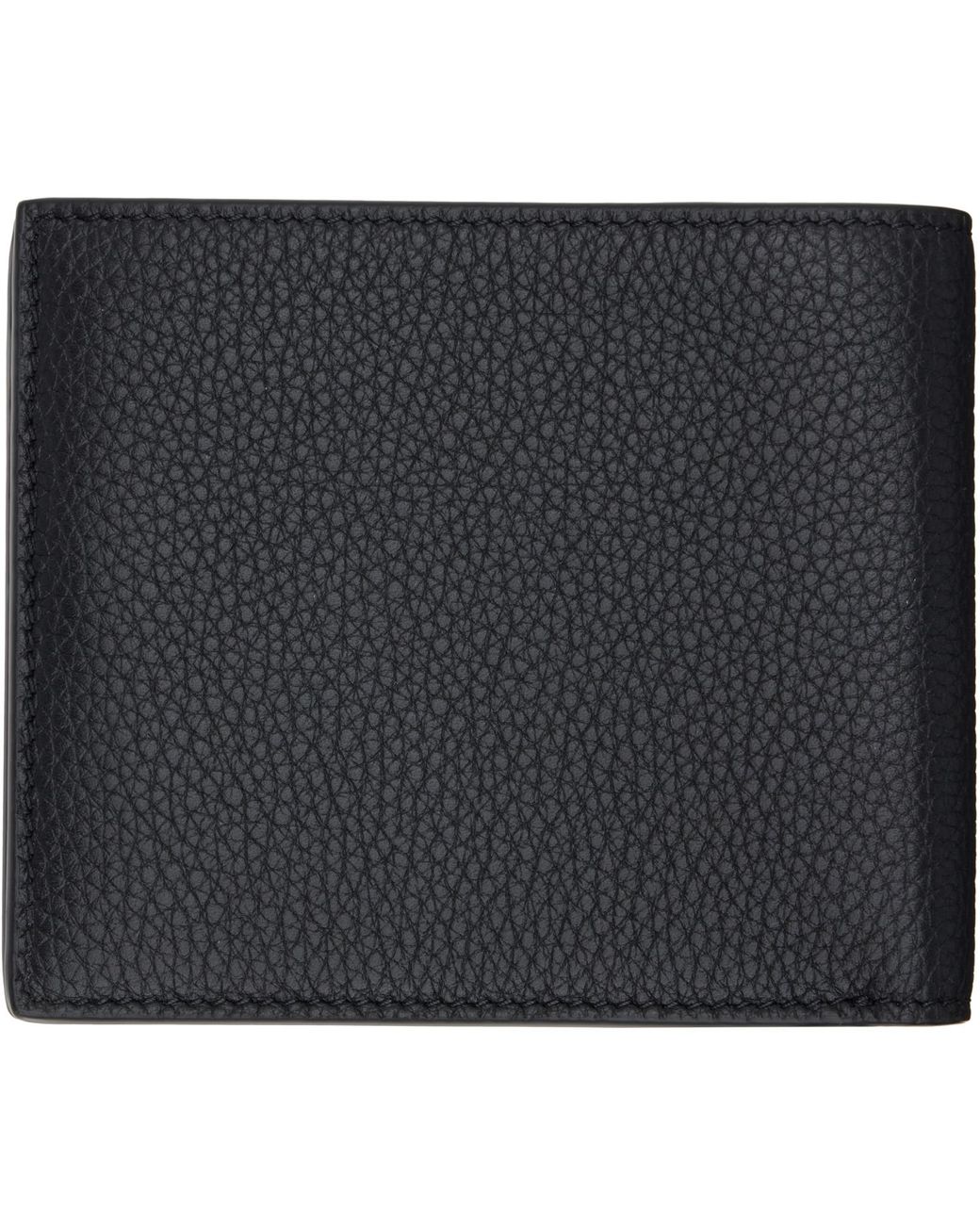 Tom Ford Black Grain Leather Classic Bifold Wallet for men