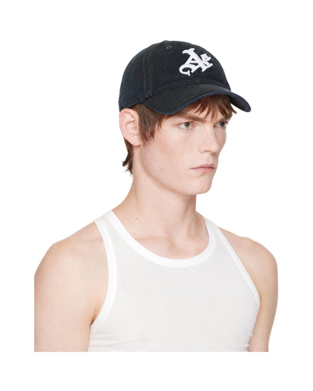 AARON ESH Black 'Ae' Cap for men