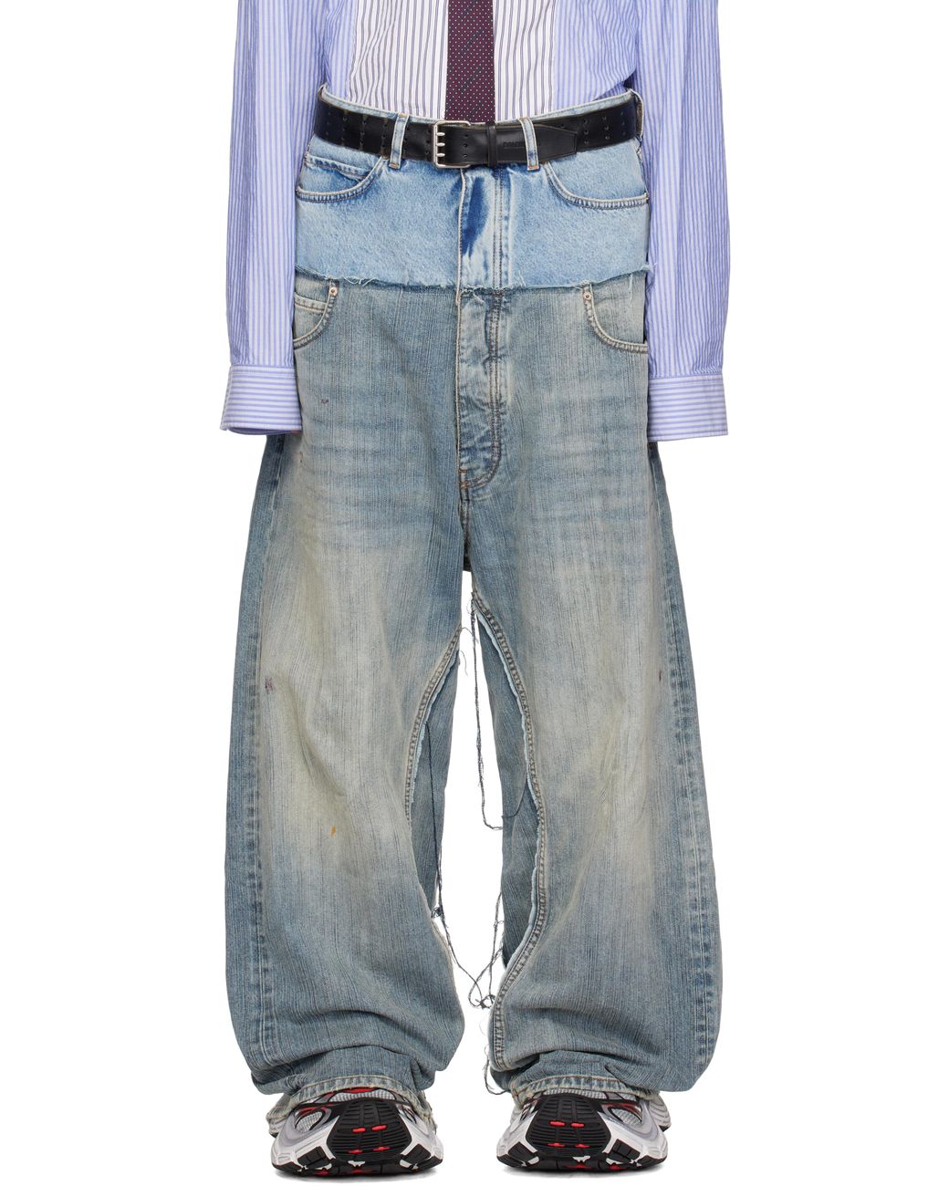 Balenciaga Cut-Up Baggy Jeans in Blue for Men | Lyst Canada