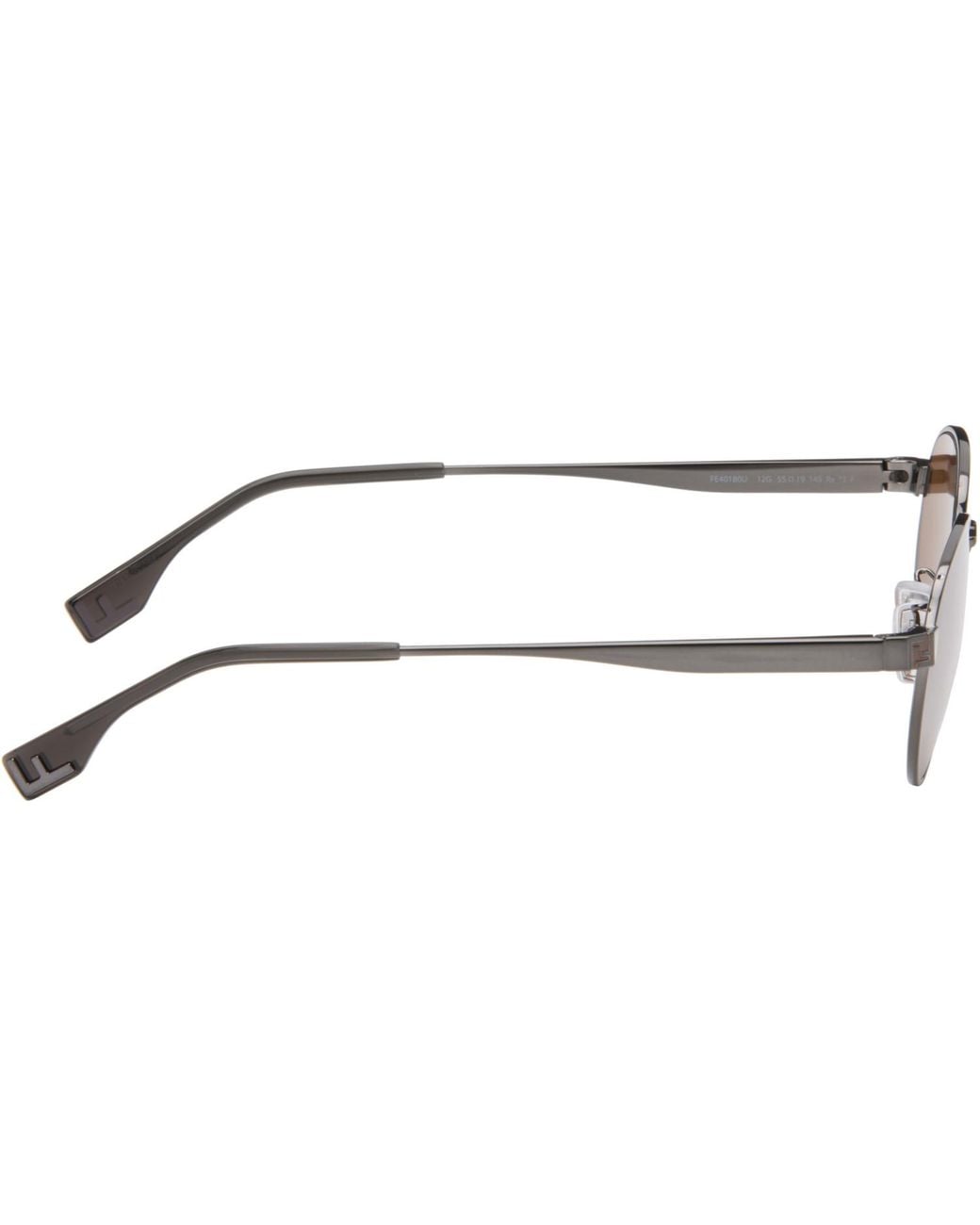 Fendi Brown Gunmetal Sky' Sunglasses for men