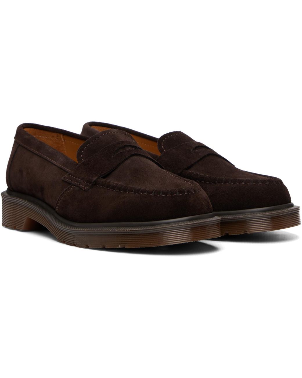 Dr. Martens Black Delapre Penny Loafers for men