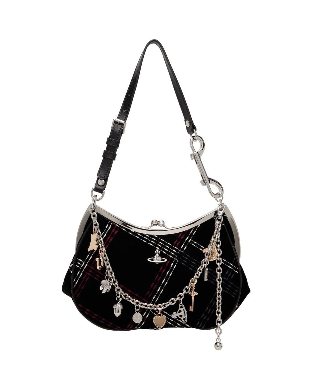 Vivienne Westwood Black Charm Frame Bag