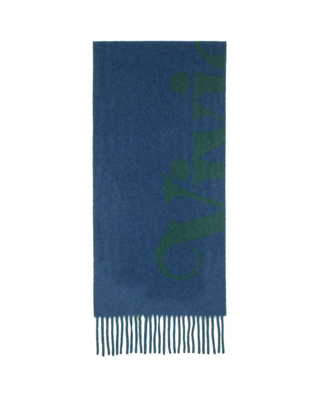 Vivienne Westwood Blue Wool Scarf