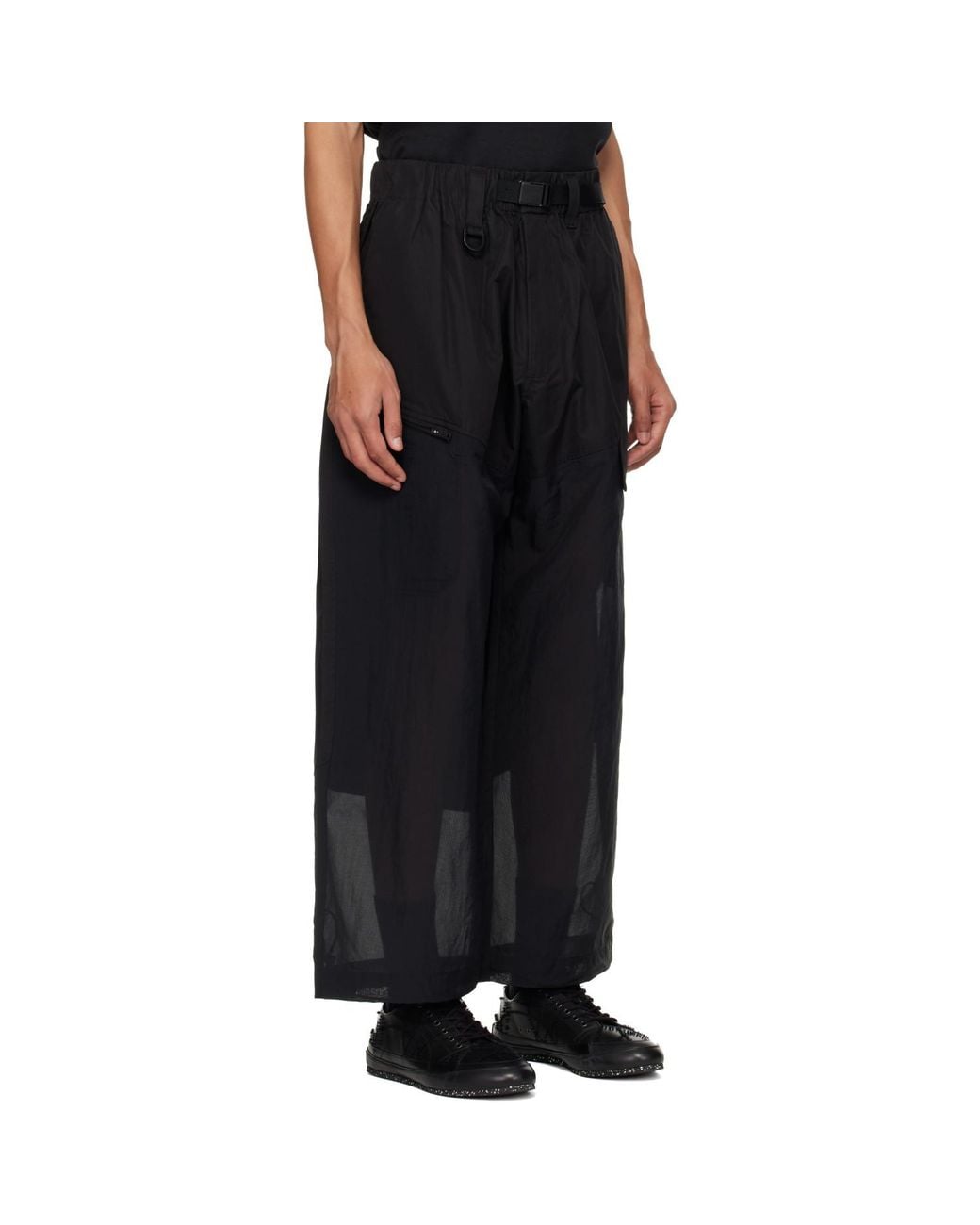 Y-3 Black Ut Straightleg Cargo Pants for men