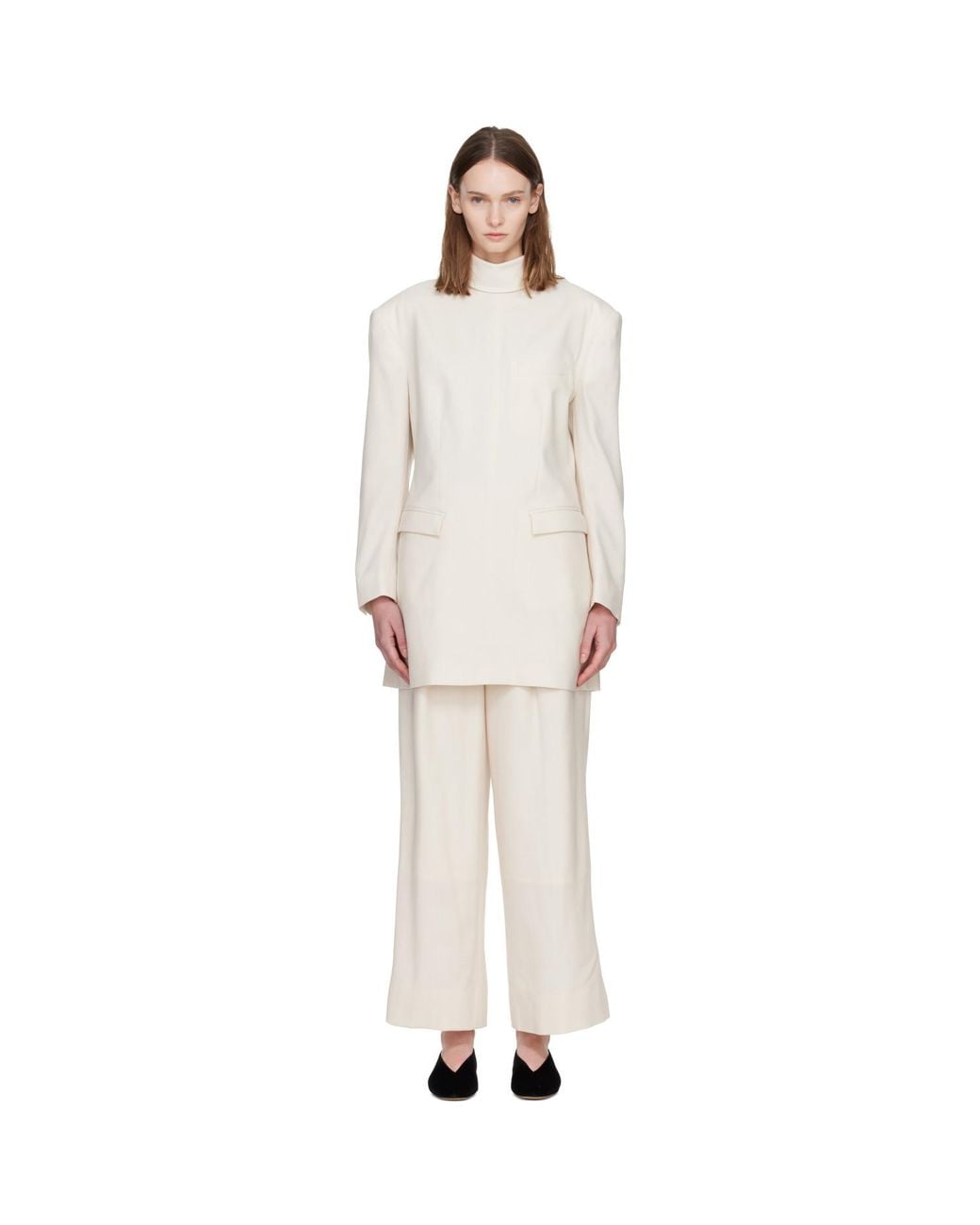 Issey Miyake White Off- Untitled Minidress