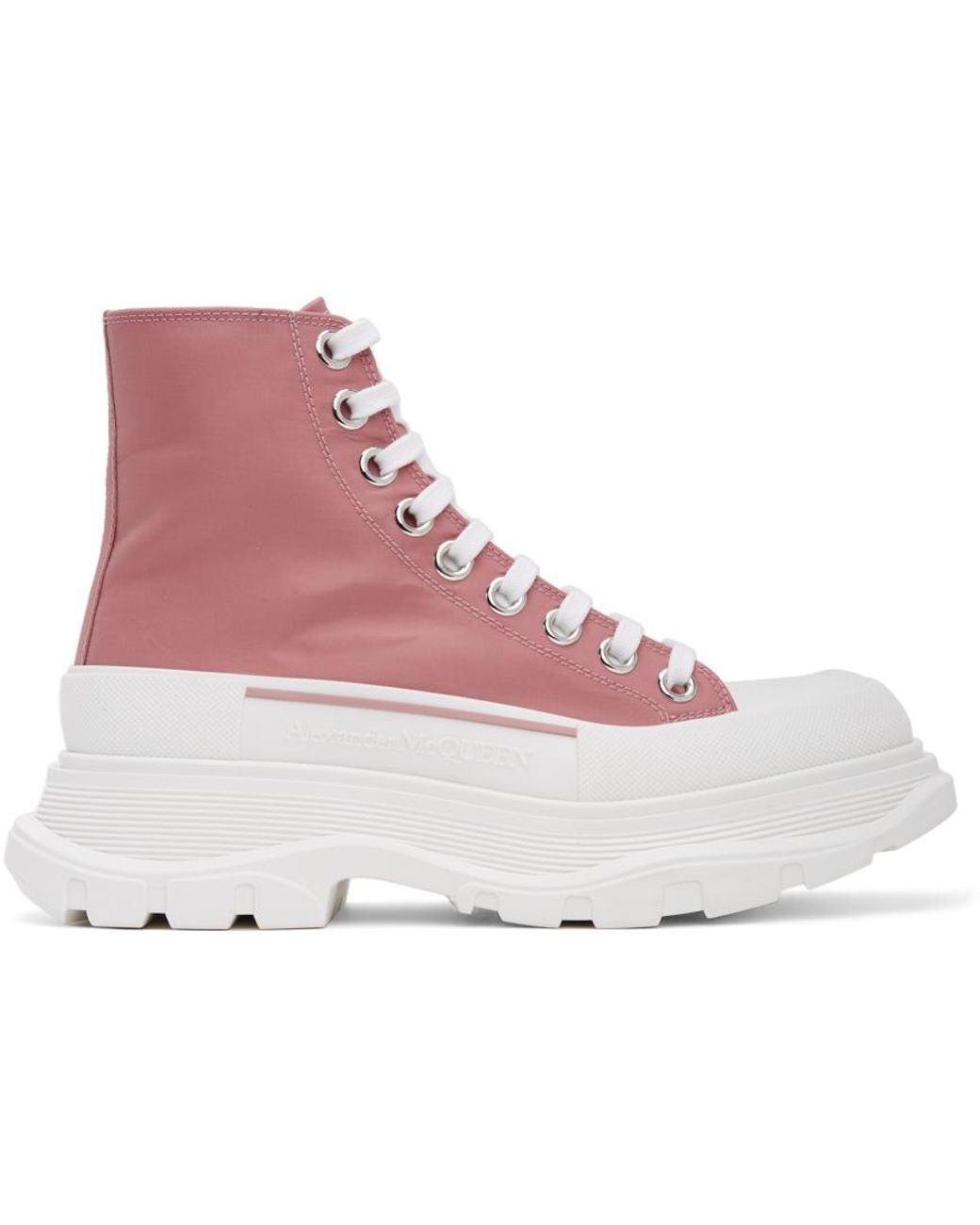 alexander mcqueen pink boots