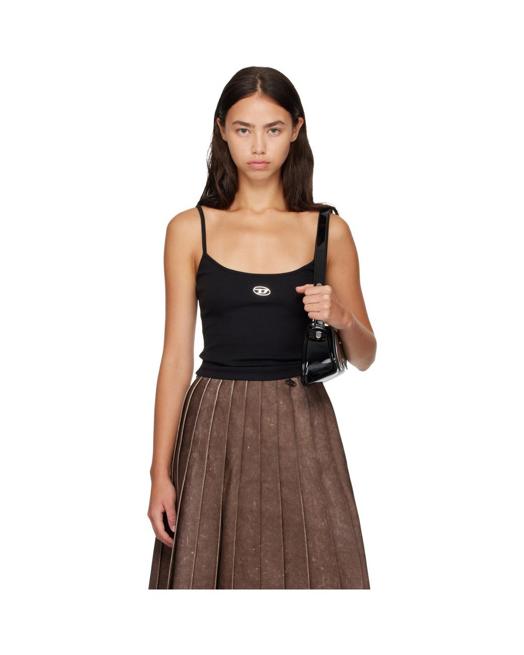 DIESEL Brown T-Hupy-Od Tank Top