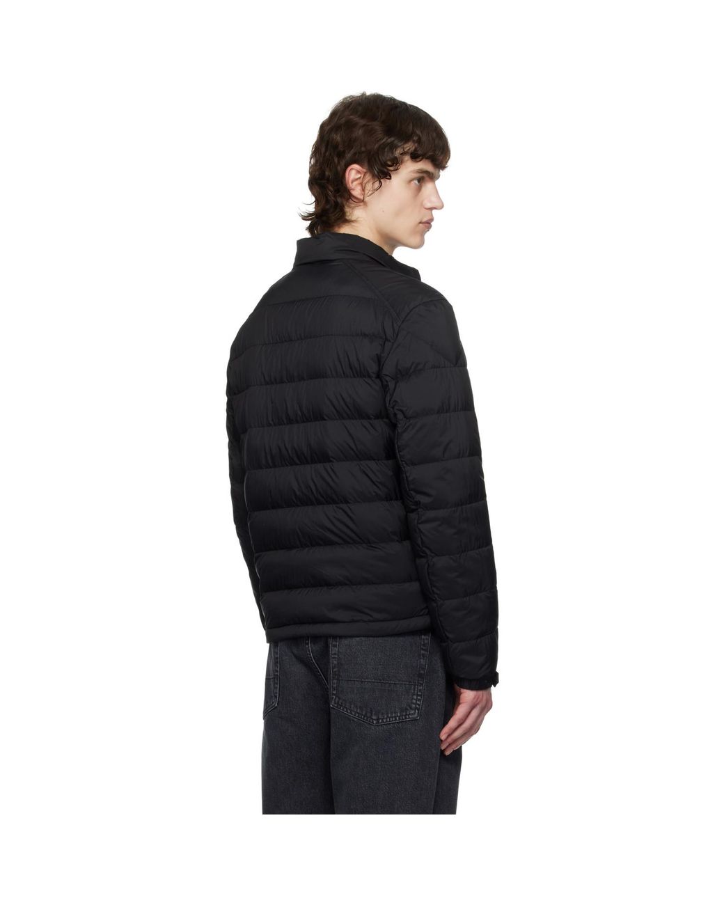 Moncler Blue Selves Short Down Jacket for men