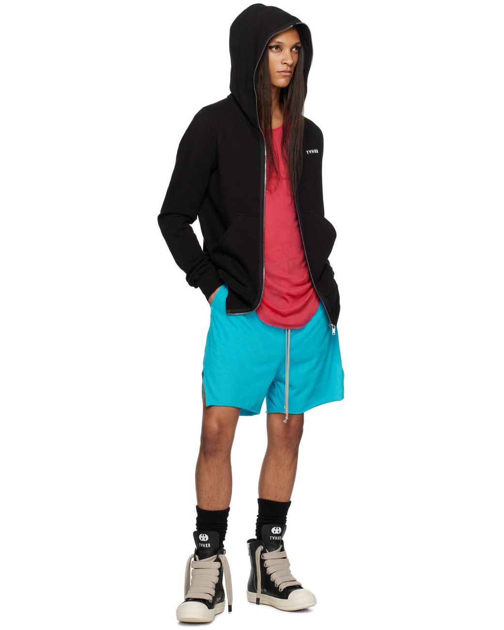 Rick Owens SSENSE Exclusive Black TVHKB Edition Hoodie