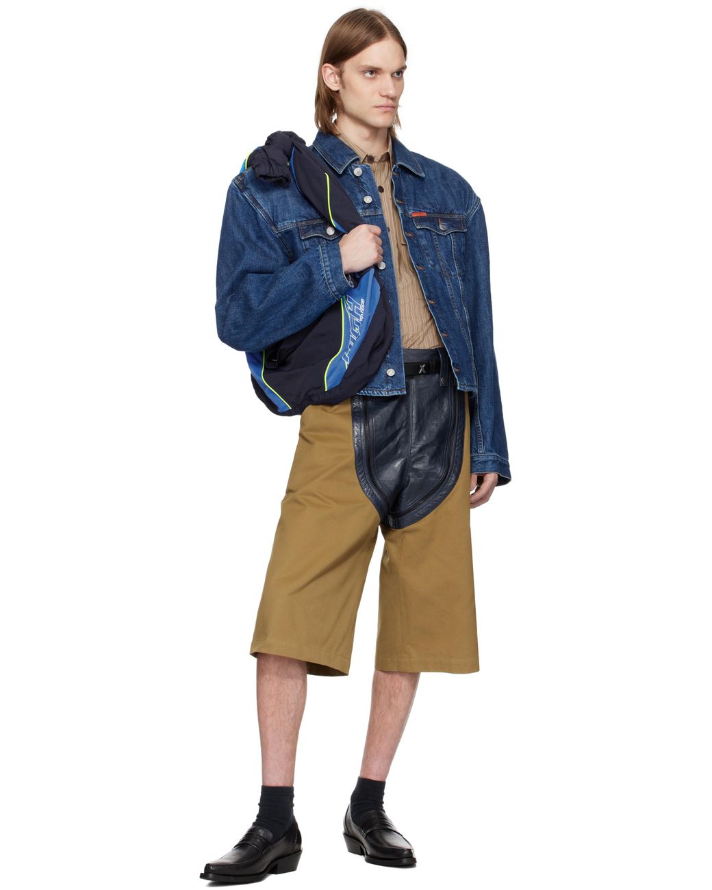 バッグ TRACK JACKET TOTE BAG in BLUE Martine Rose Track Jacket Tote Bag (Blue Navy) - UNION LOS