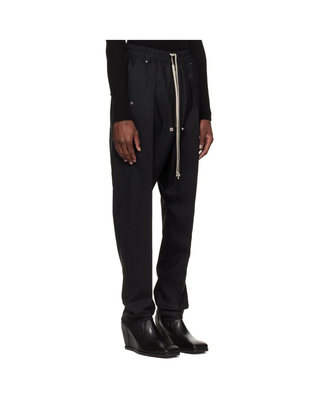 Rick Owens Black Temple Bela Pants for men