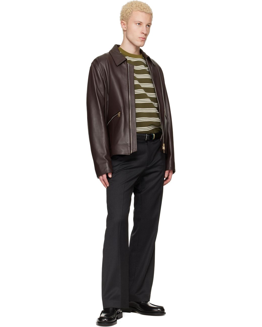 Ceinture Noire À Patte À Rayures Paul Smith pour homme en coloris Black
