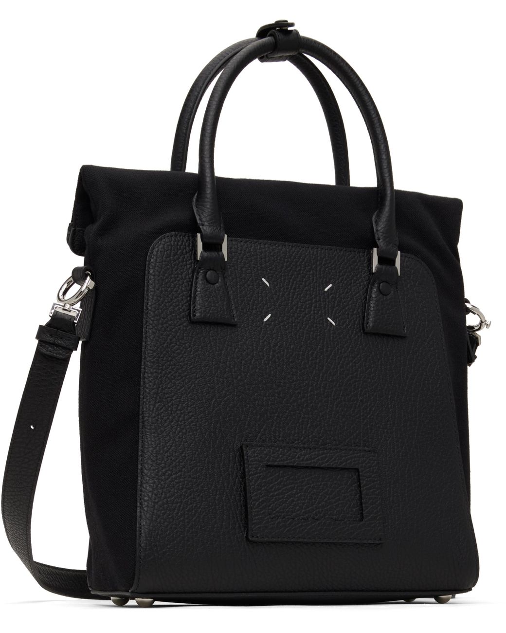 Maison Margiela 5Ac Daily Vertical Small Tote in Black for