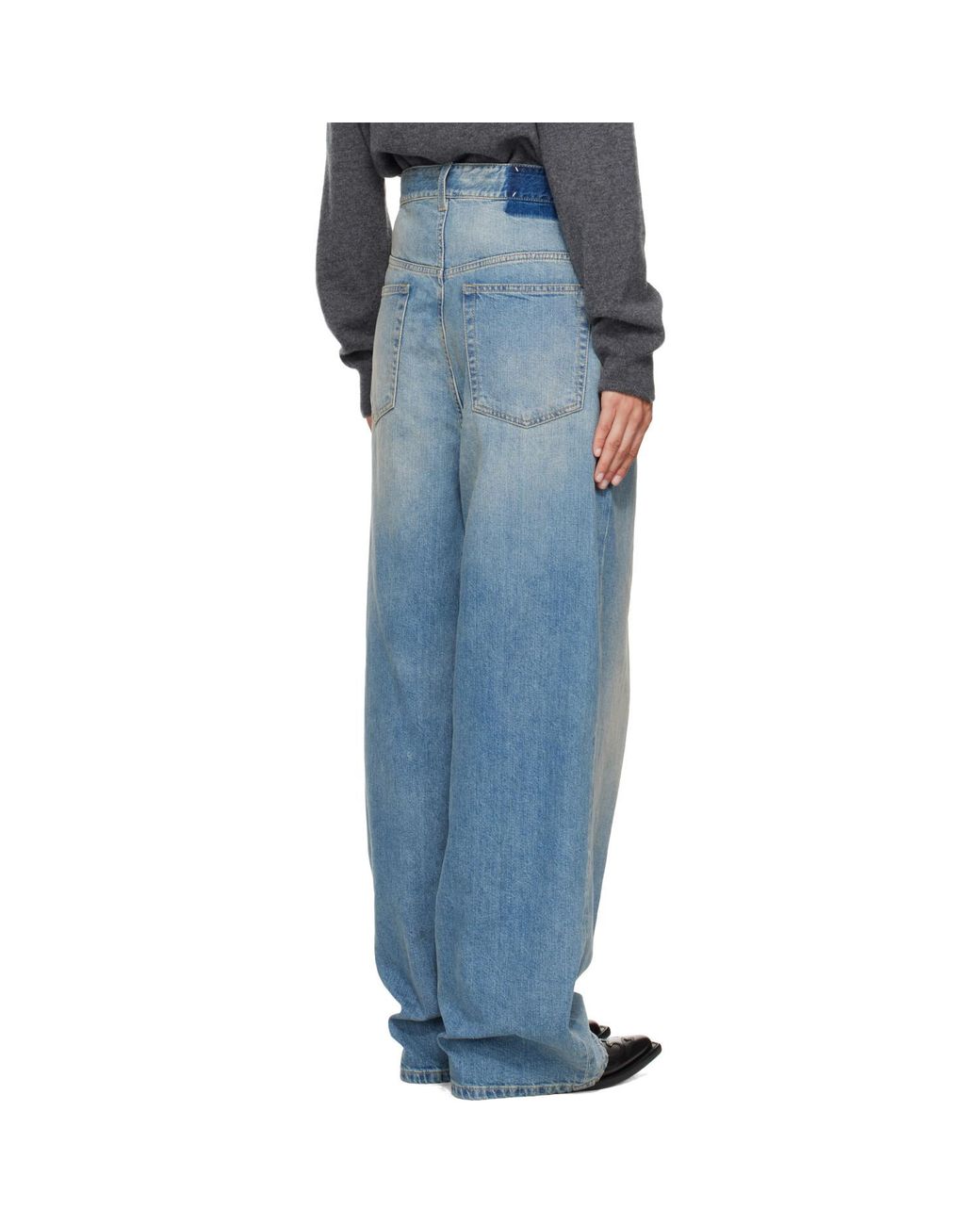 Maison Margiela Blue Wrap Jeans
