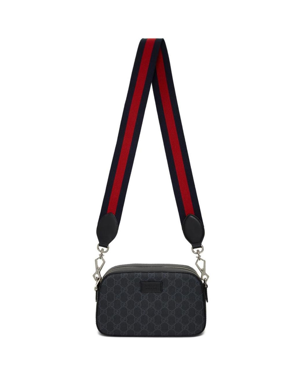 Gucci Canvas Black Small GG Supreme Camera Bag for Men - Lyst