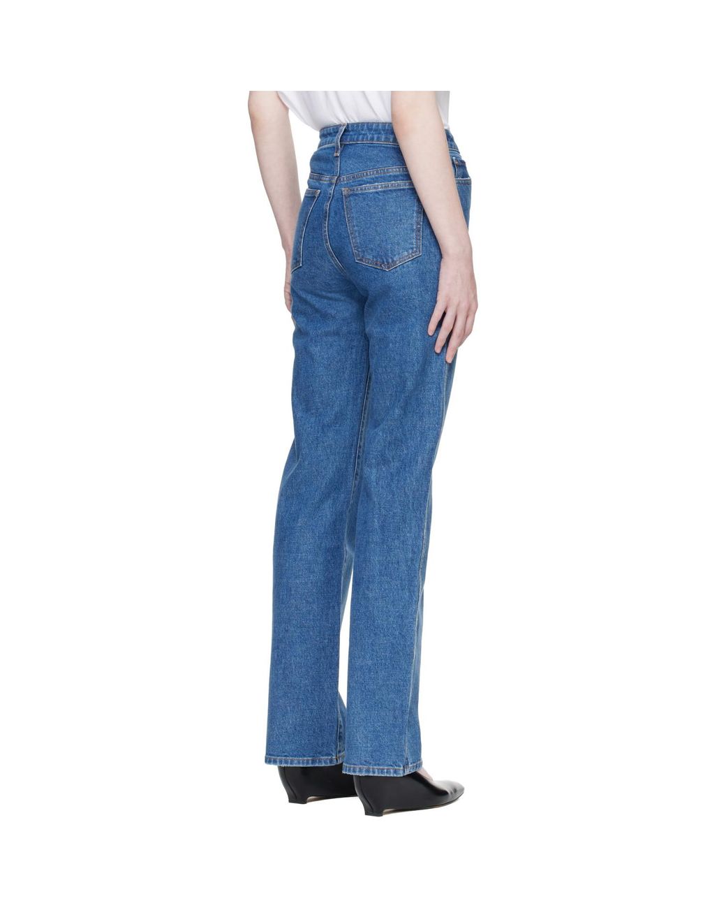Khaite Blue Danielle Stretch Jeans