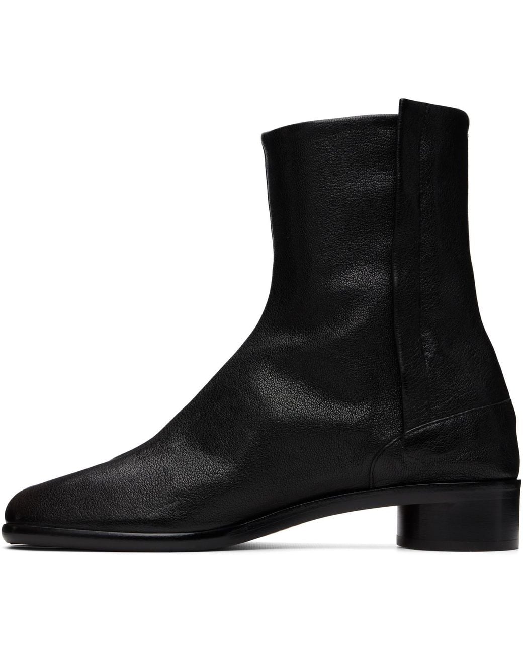 Maison Margiela Black Tabi Ankle Boots for men