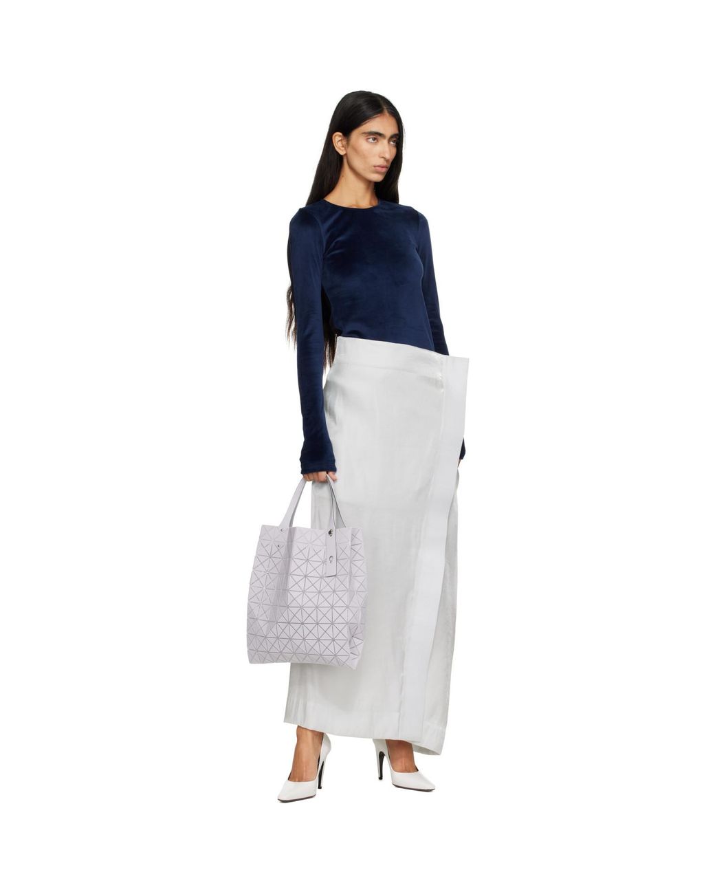 Issey Miyake Gray Prism Plus Tote
