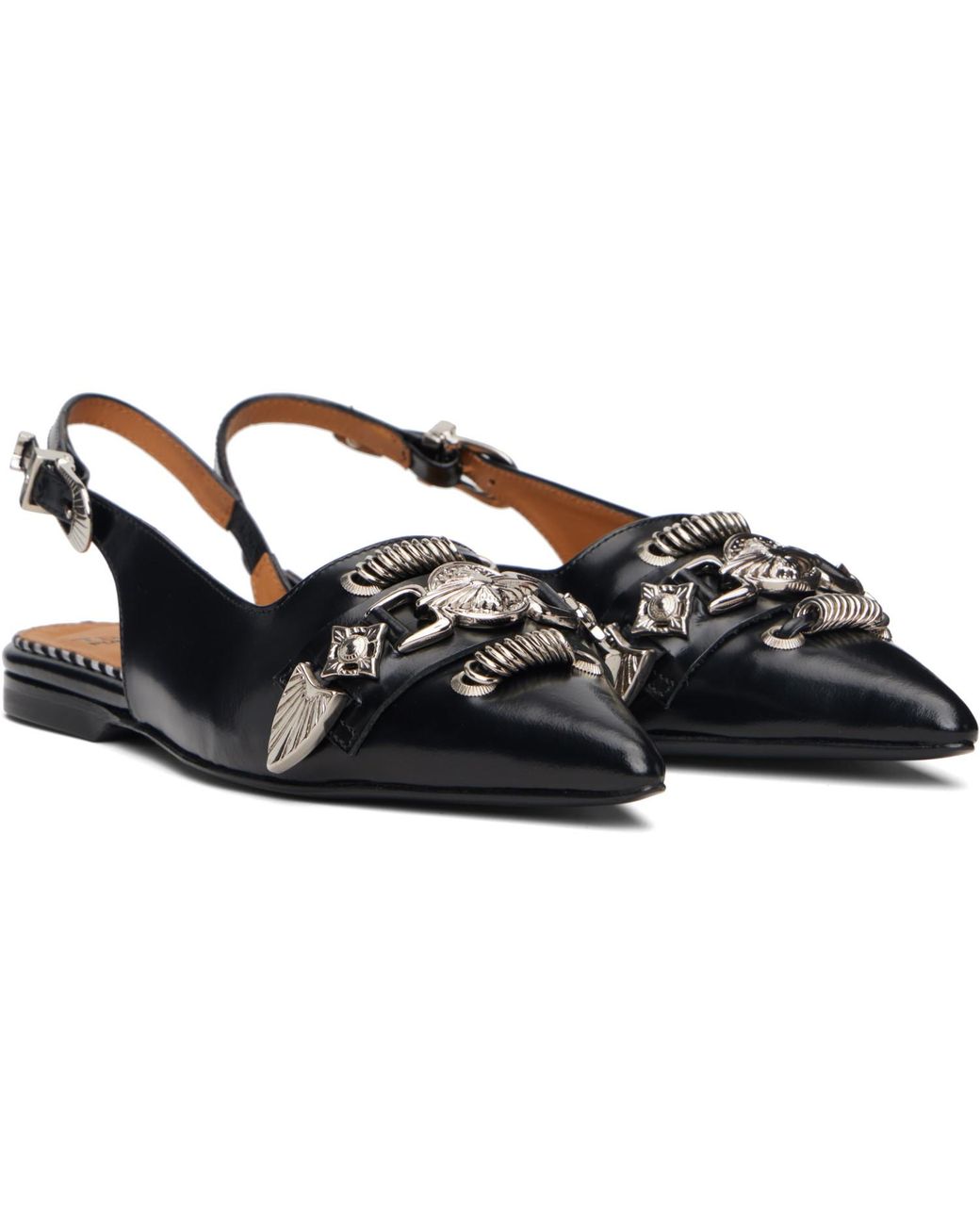 Toga Blue Aj1438 Ballerina Flats