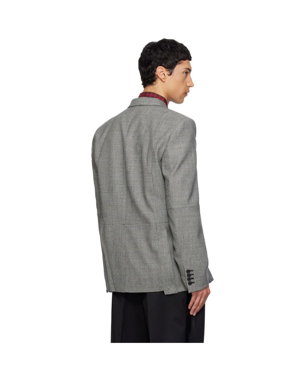 Vetements Gray Cut-Up Tailored Blazer for men