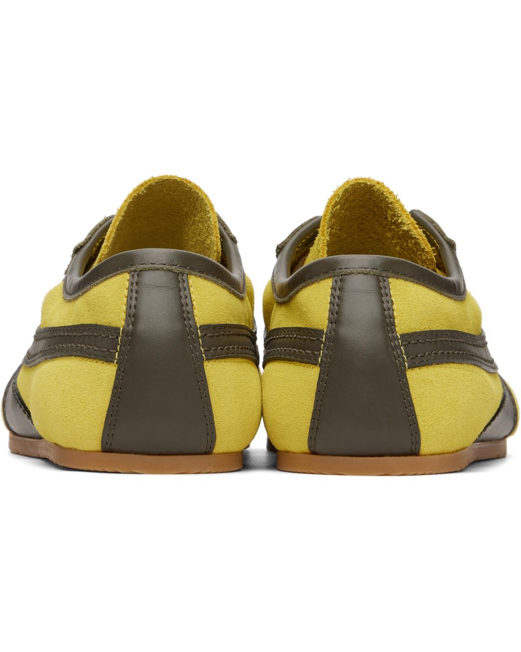 Dries Van Noten Black Khaki Suede Sneakers for men