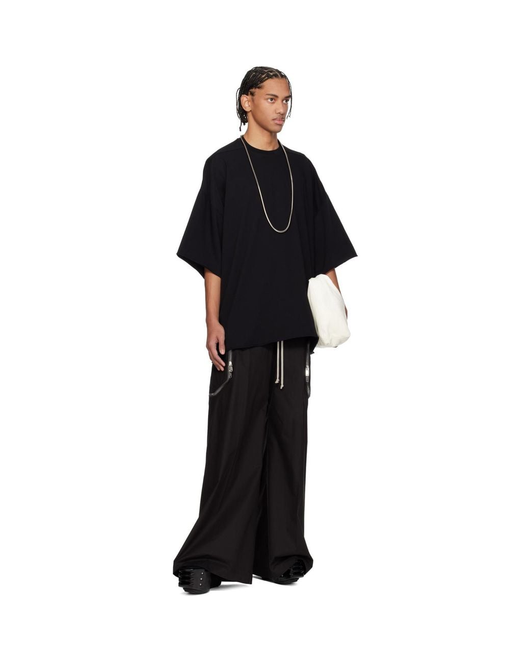 Rick Owens Black Temple Tommy T-shirt for men