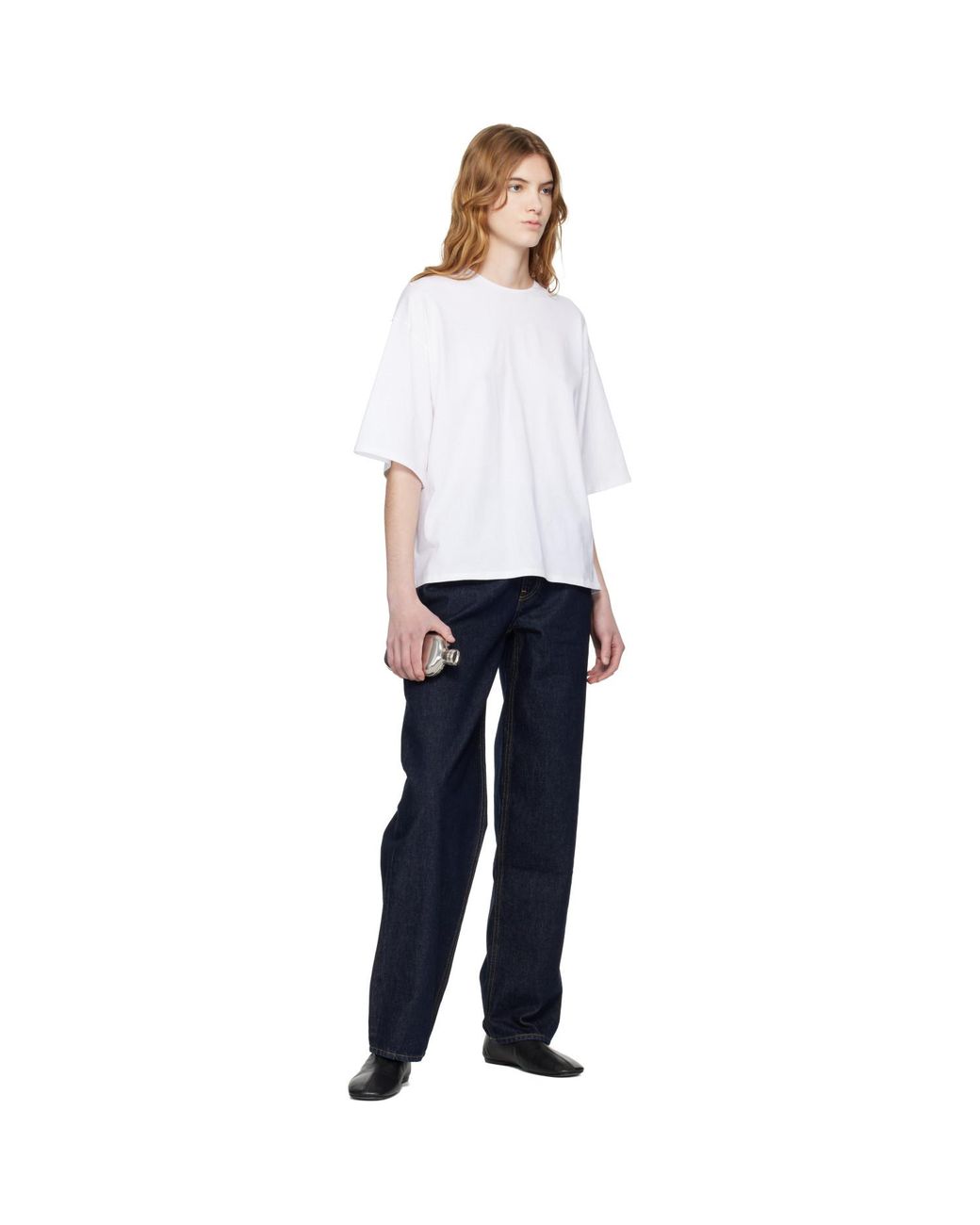Loulou de Saison White Osis Oversized T-Shirt