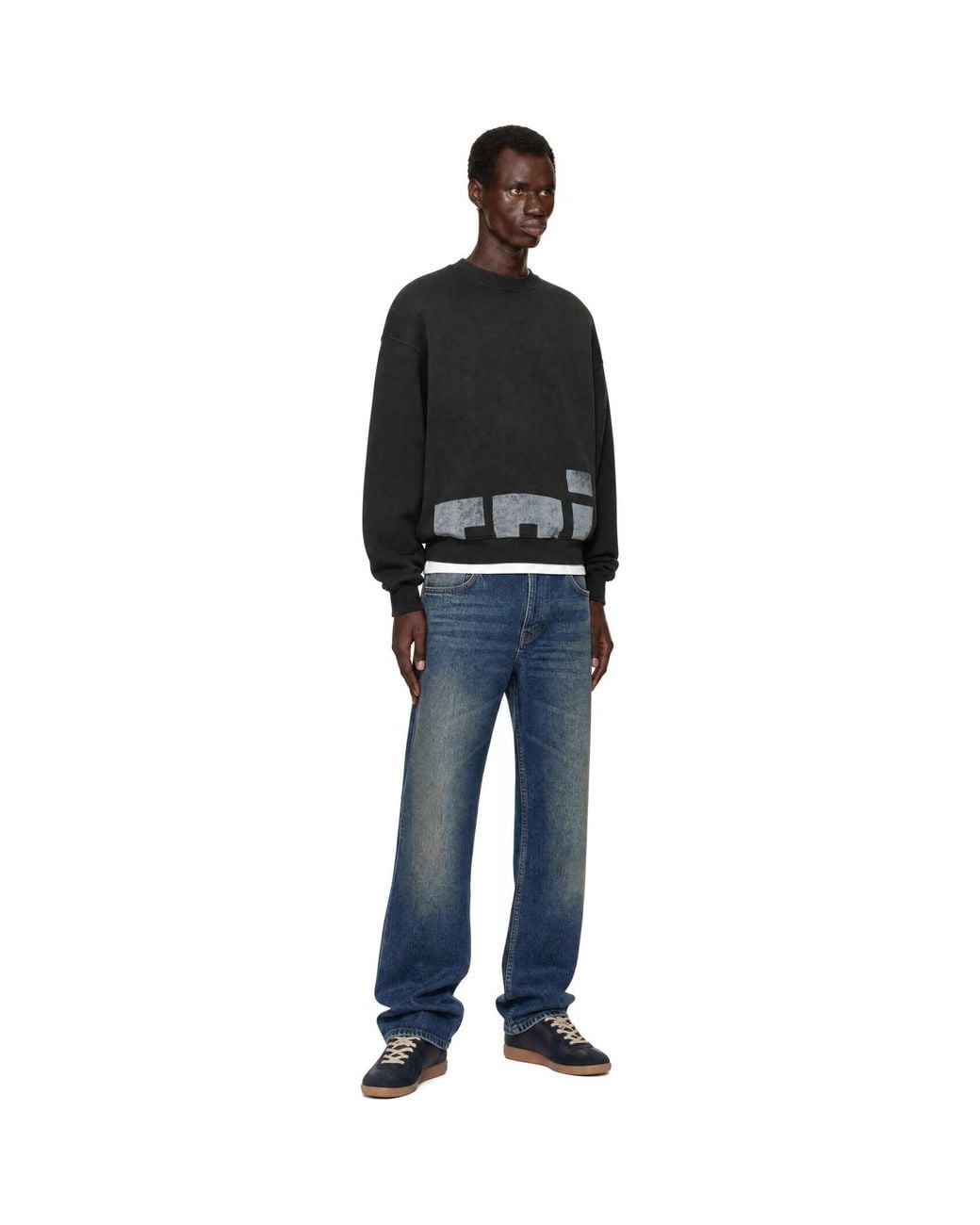 RIVINGTON roi Rebis Black 'Roi' Cva Crewneck Sweatshirt for men