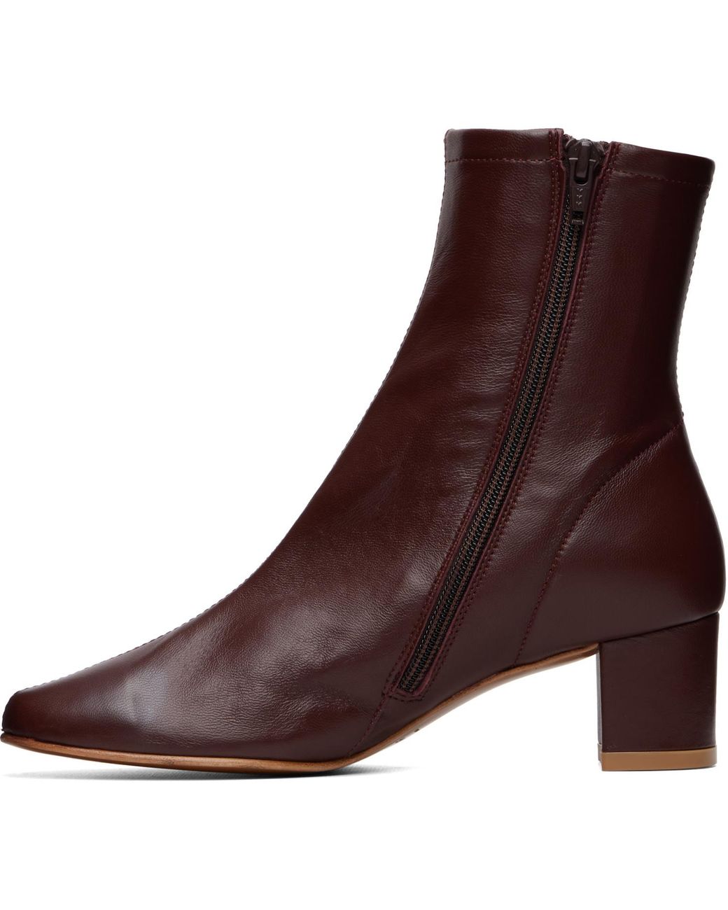 By Far Brown Burgundy Sofia Boots