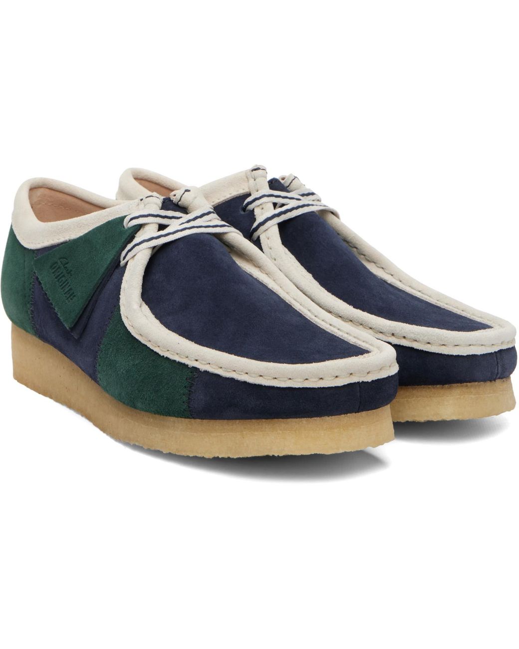 Clarks Blue Wallabee Derbys for men